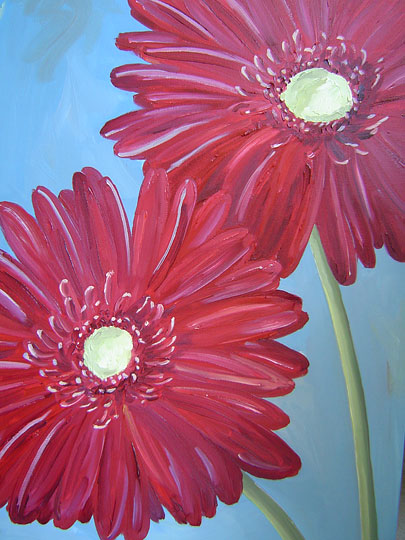 Red Gerberas